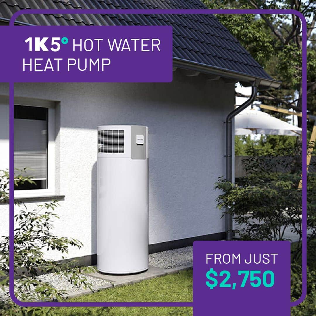 Hot water heat pump from $2,750