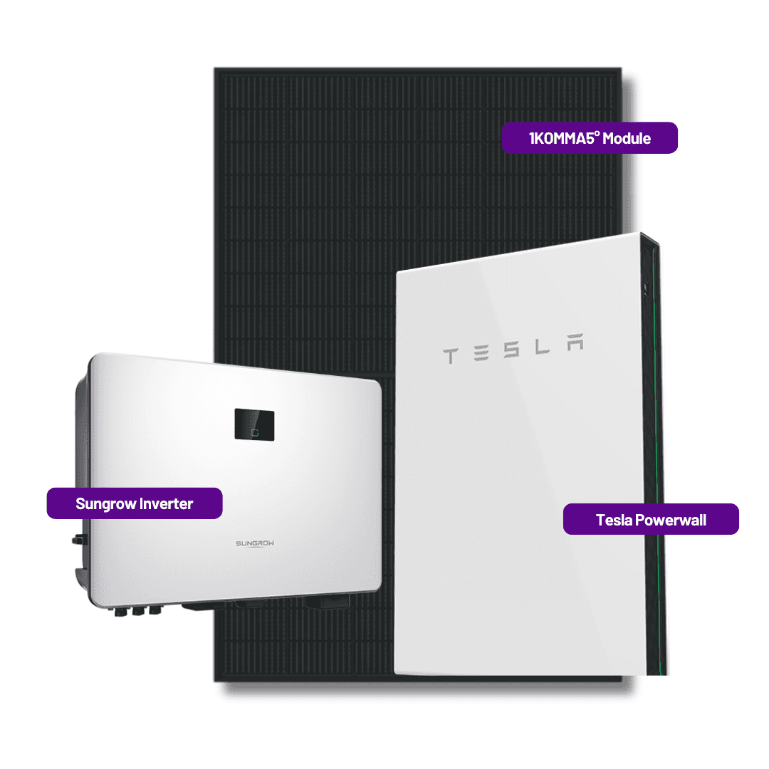 Tesla Powerwall with 1komma5 and Sungrow