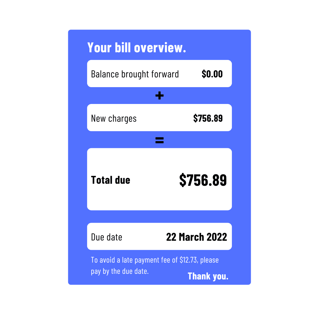 Power bill before solar 