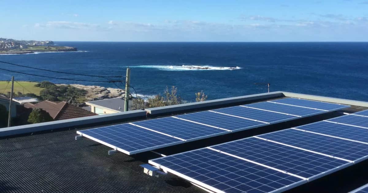 solar panels installed on a flat roof