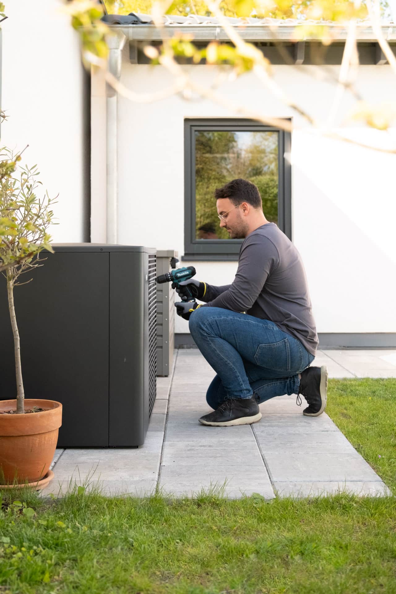 Radiator til varmepumpe