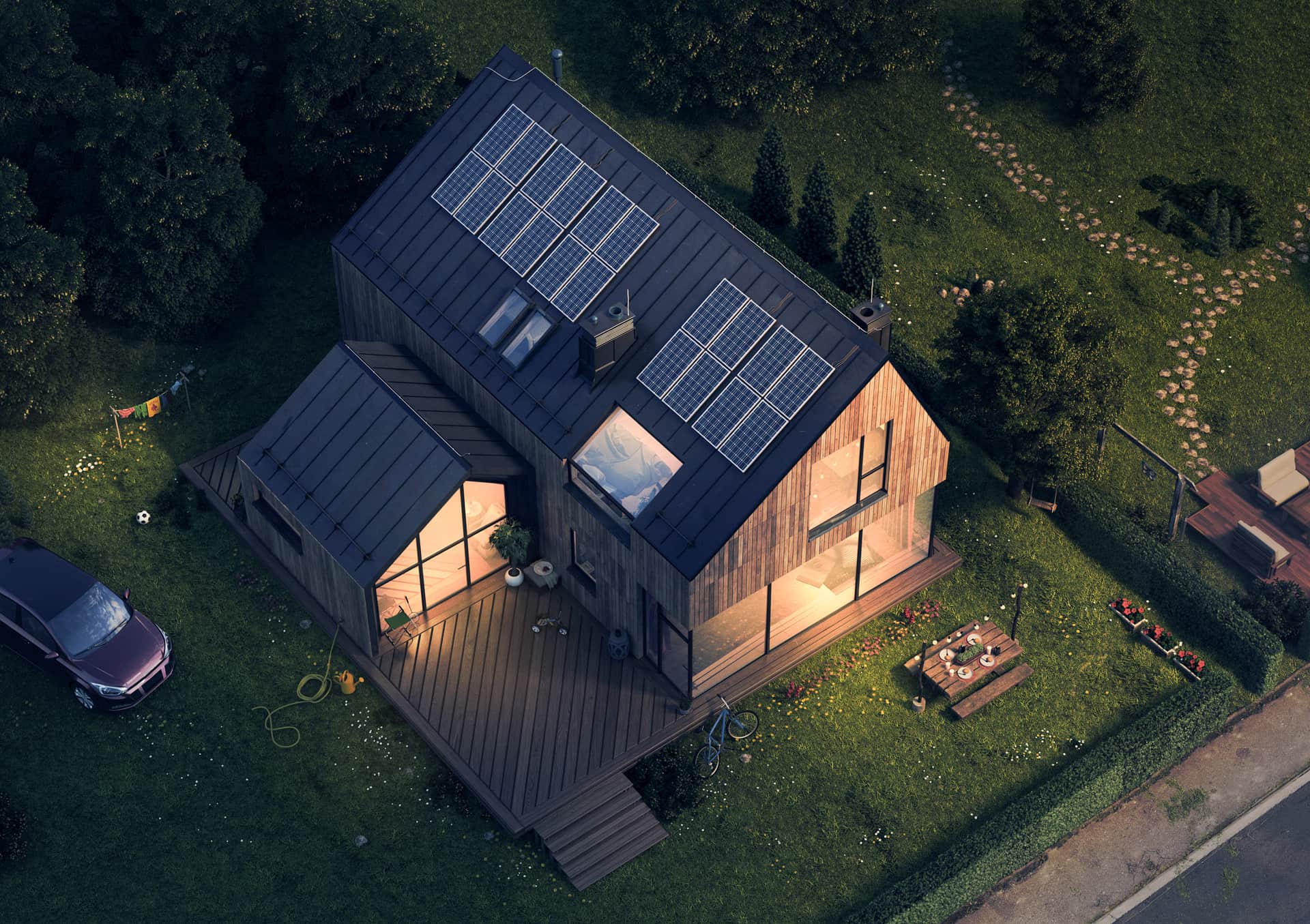 solar powered home