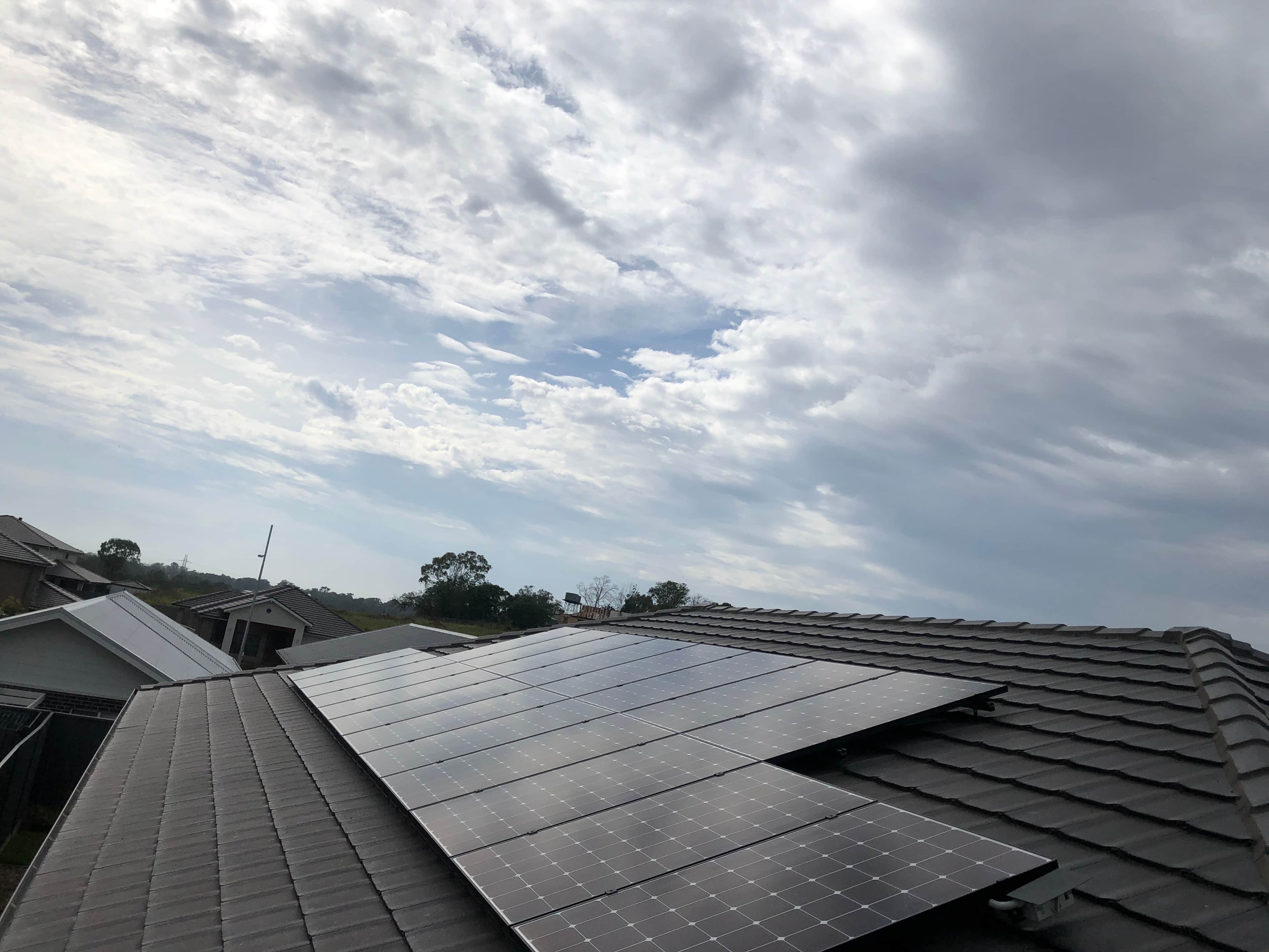 7kW LG solar panel system installed on a concrete metal roof