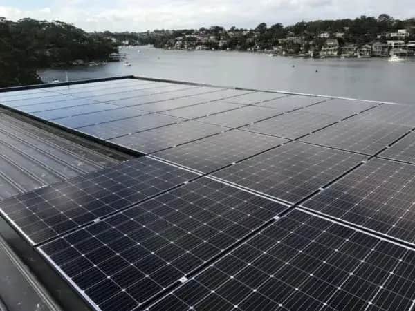 10kW solar panel system installed on colorbond tin roof