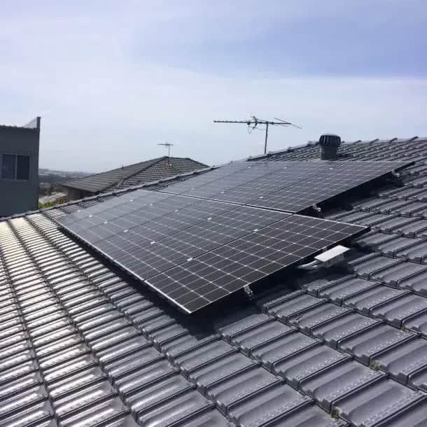 3kW LG solar panel system installation