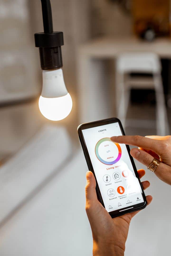 LED Light Bulb in a Smart Home Technology