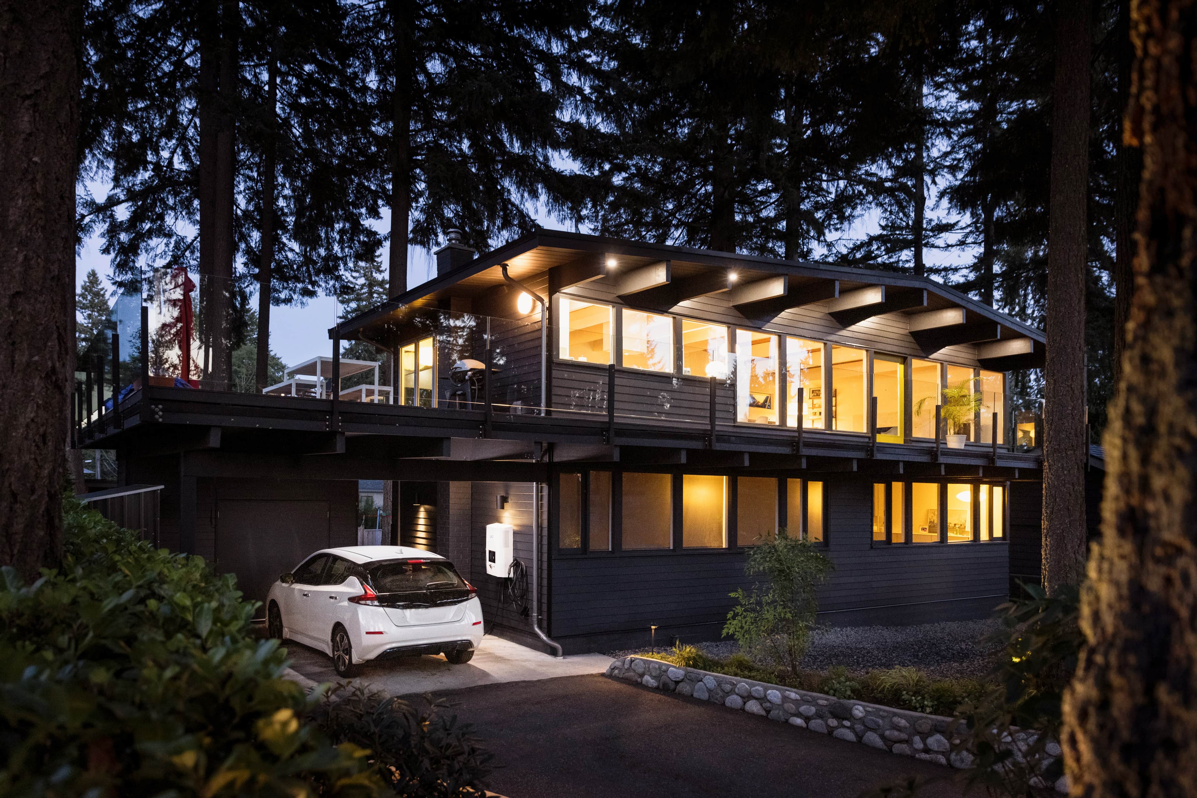 modern home powered by smart solar system