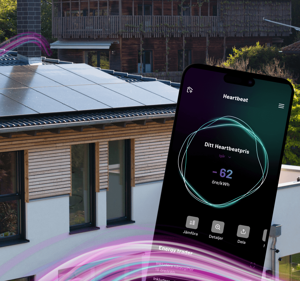 Modern House with solcellssystemet