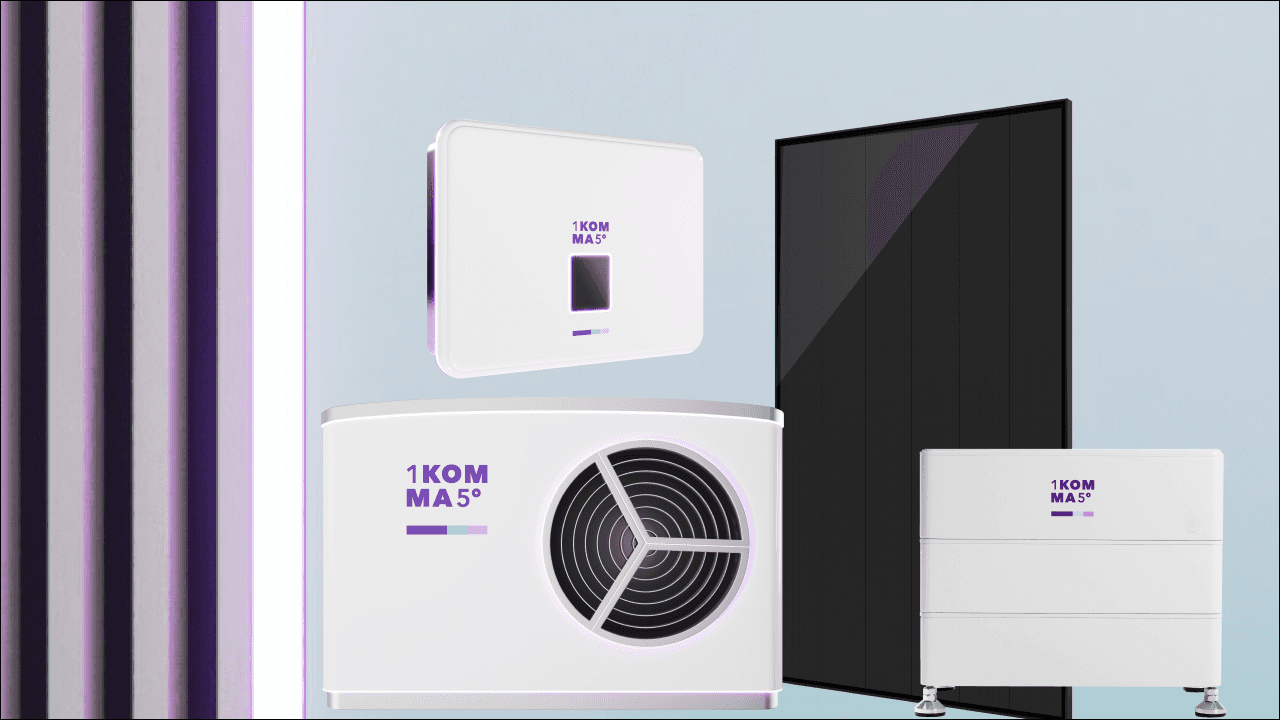 Komplett solcellsanläggning illustration