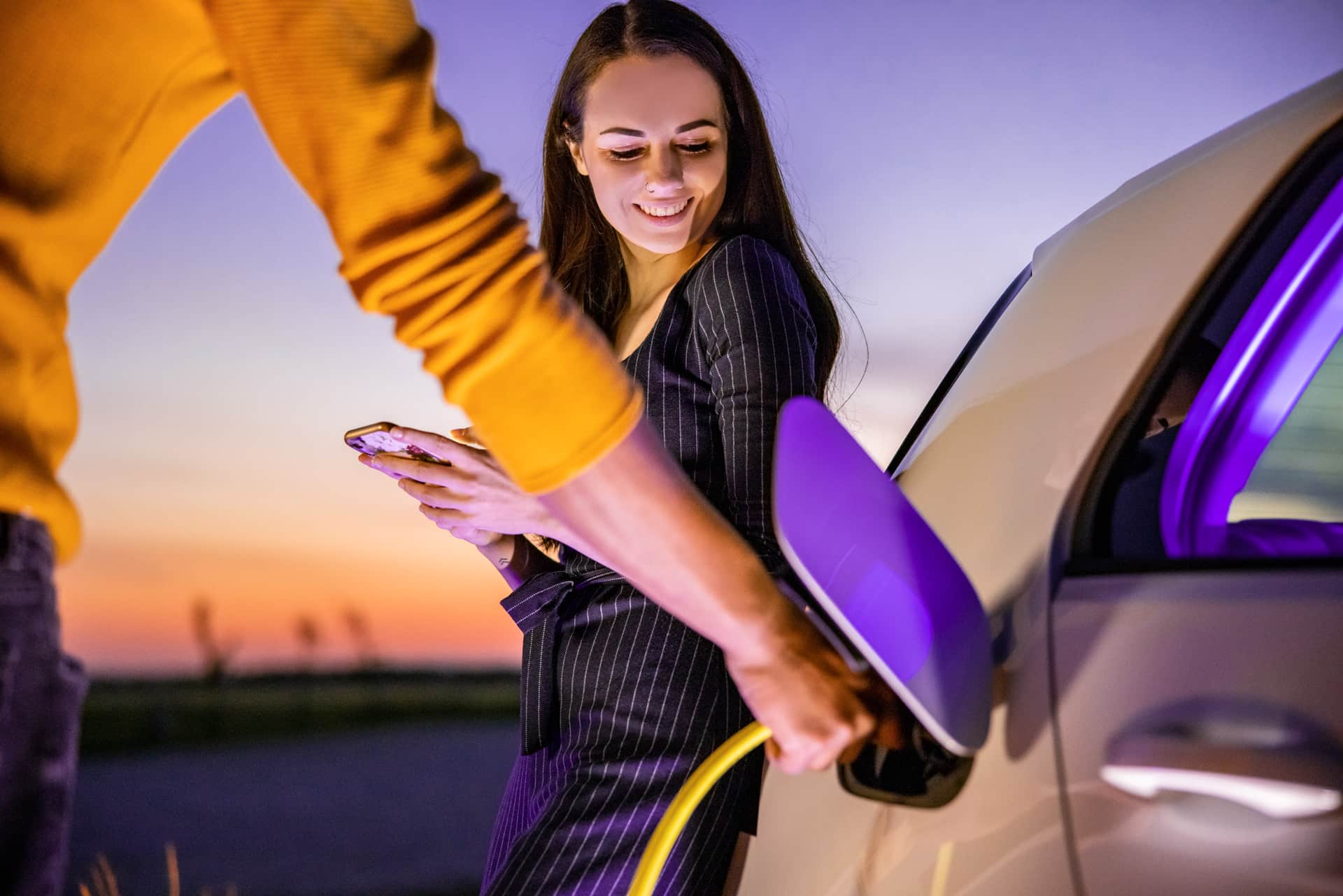 Ladda elbil med solceller