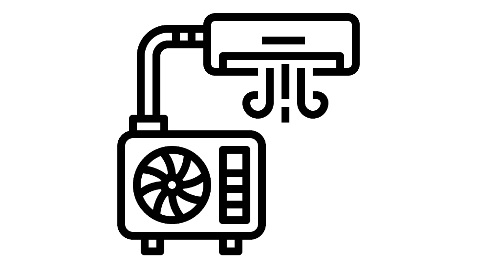 luft-til-vand varmepumpe ikon