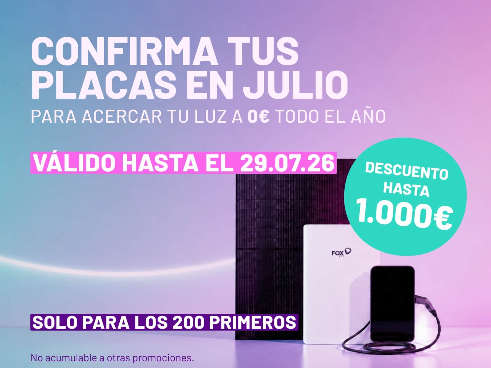 Placas solares autoconsumo