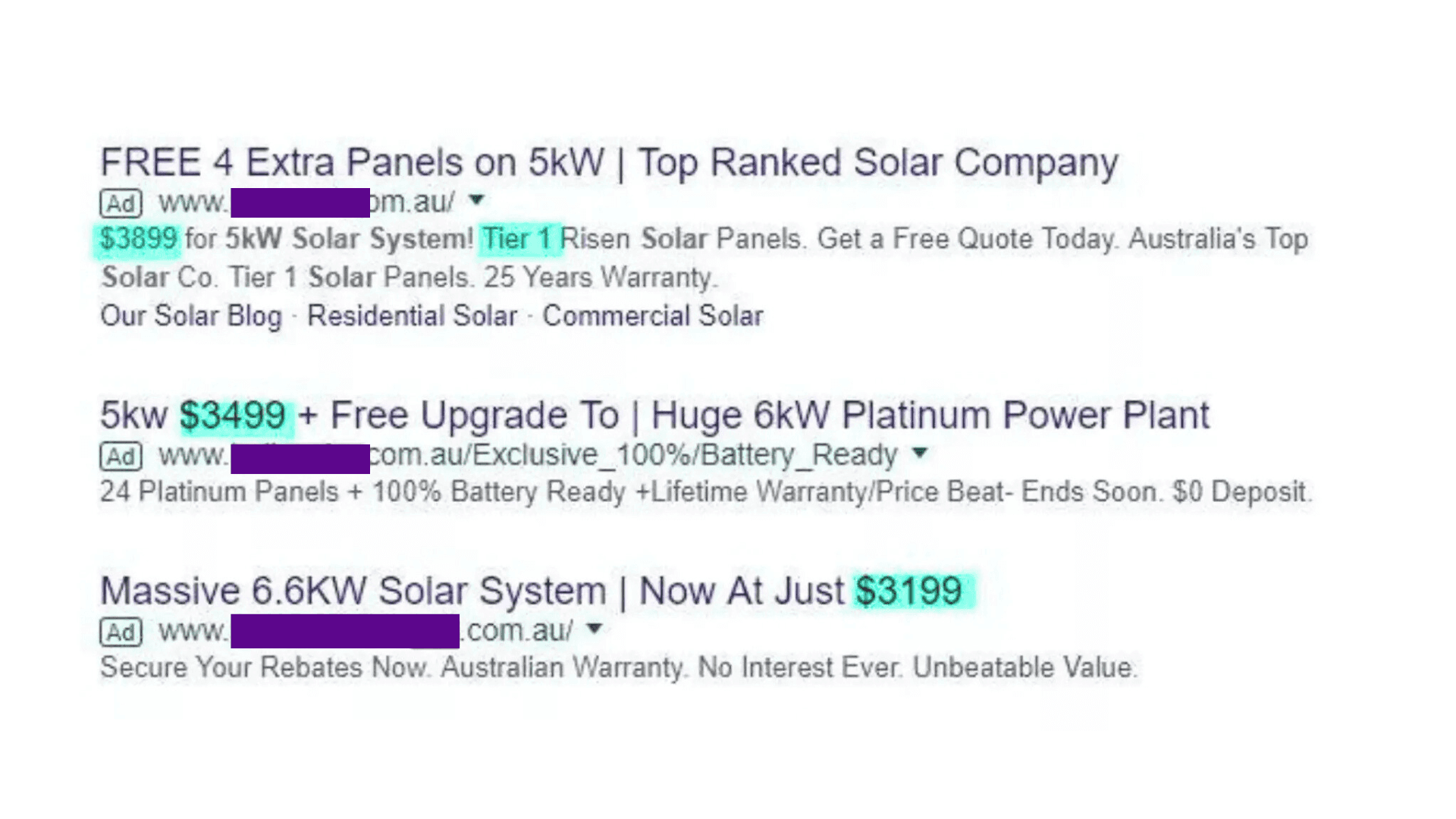 cheap solar ads