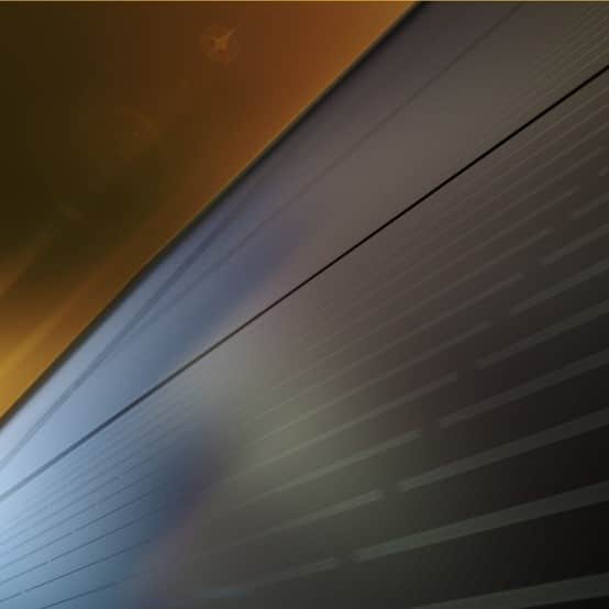 a close-up view of a sleek solar panel with subtle lines