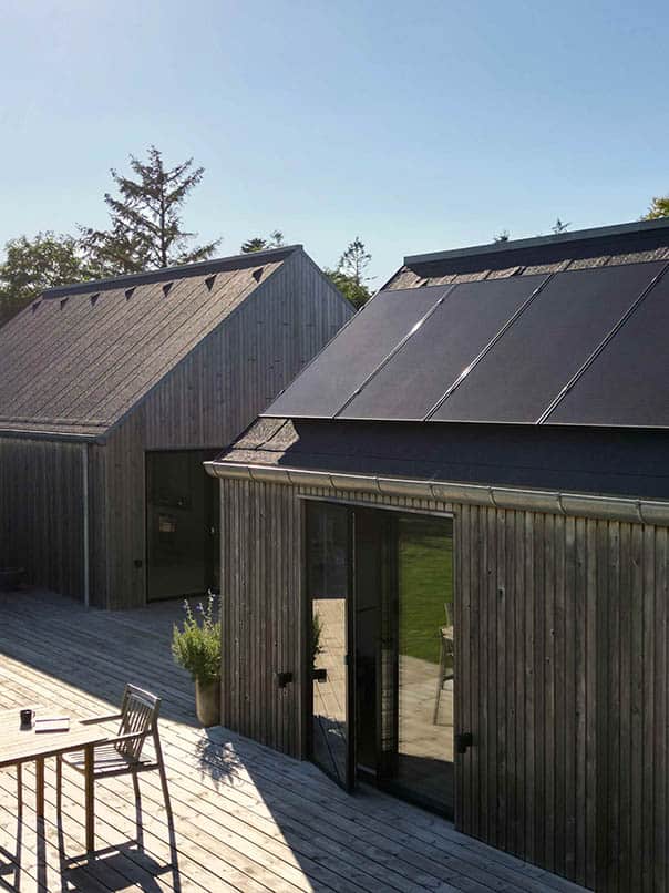 Hus med solceller på taget