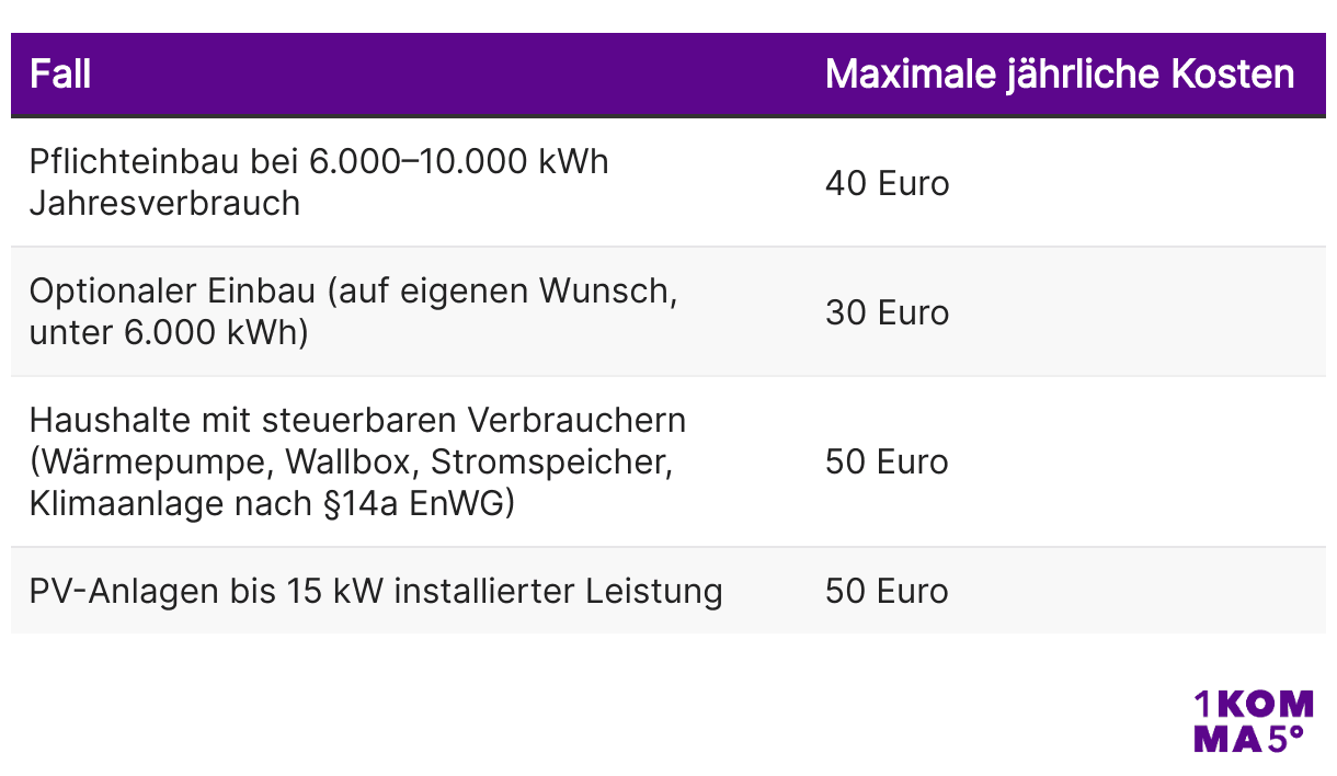 Einbau und Kosten Smart Meter