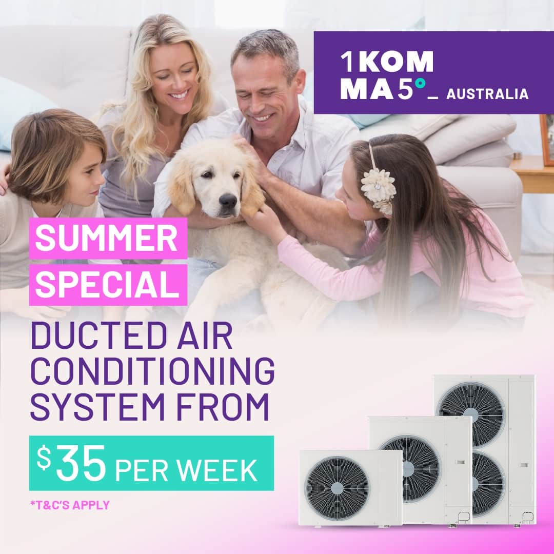 Ducted Air Conditioning System from $35.00 Per Week