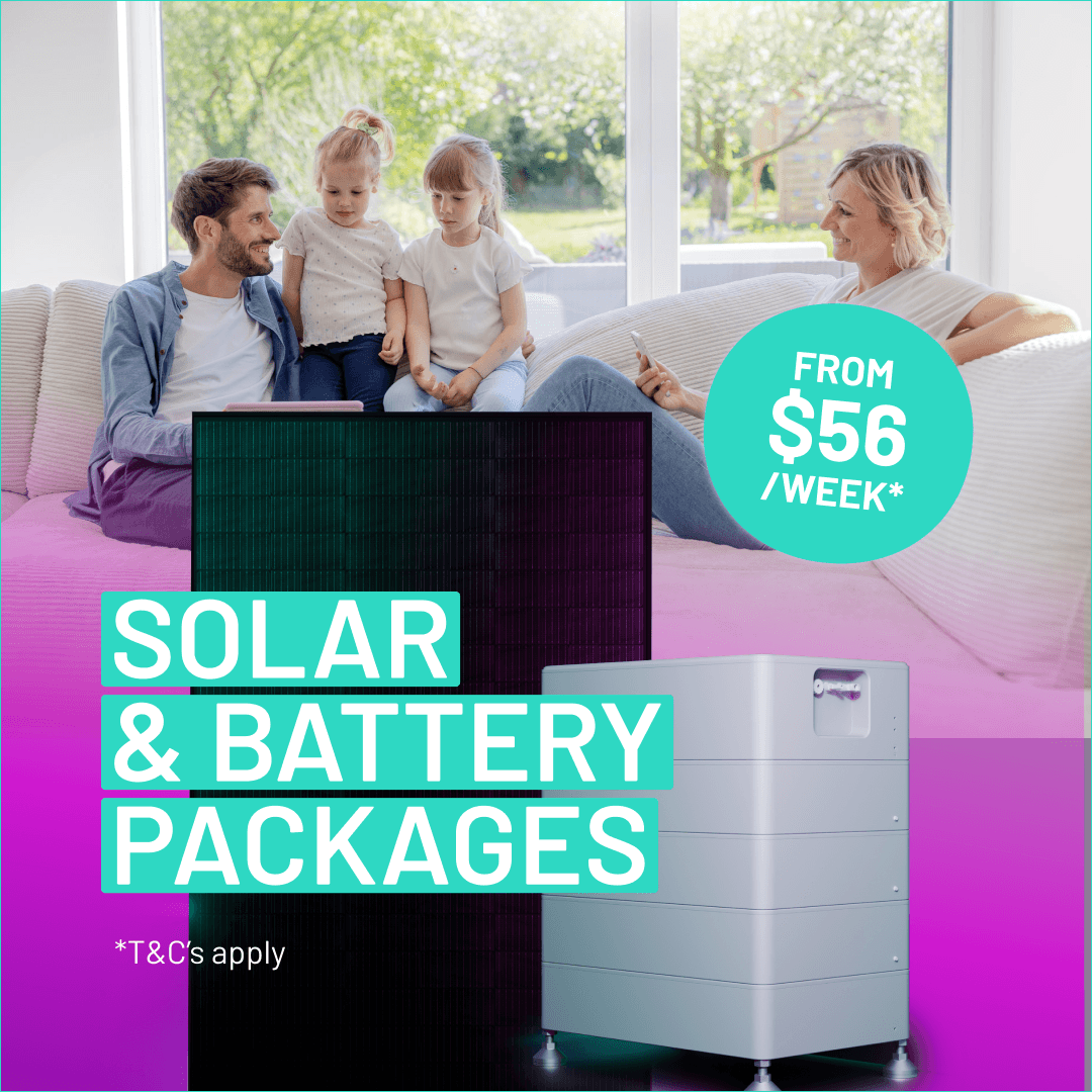 Solar + Battery Packages from $46 Per Week