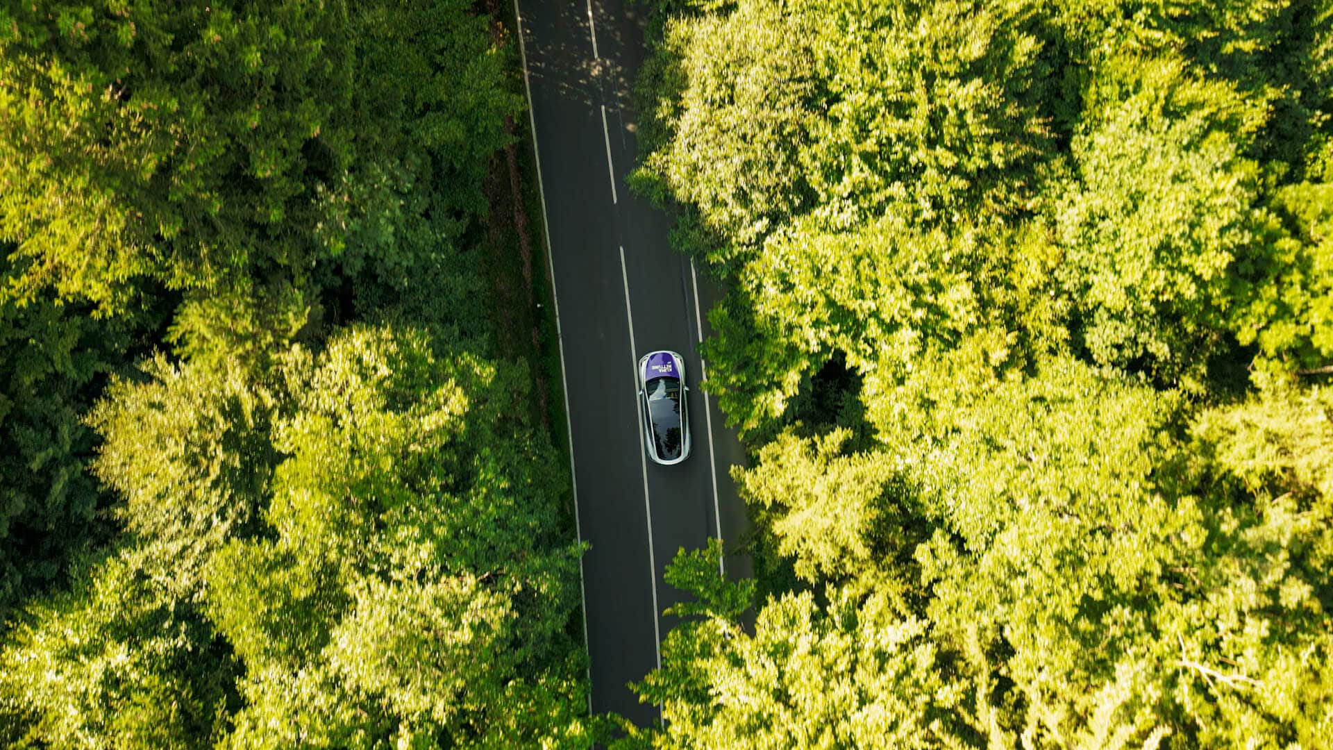 Solceller på hustag i lyst vejr