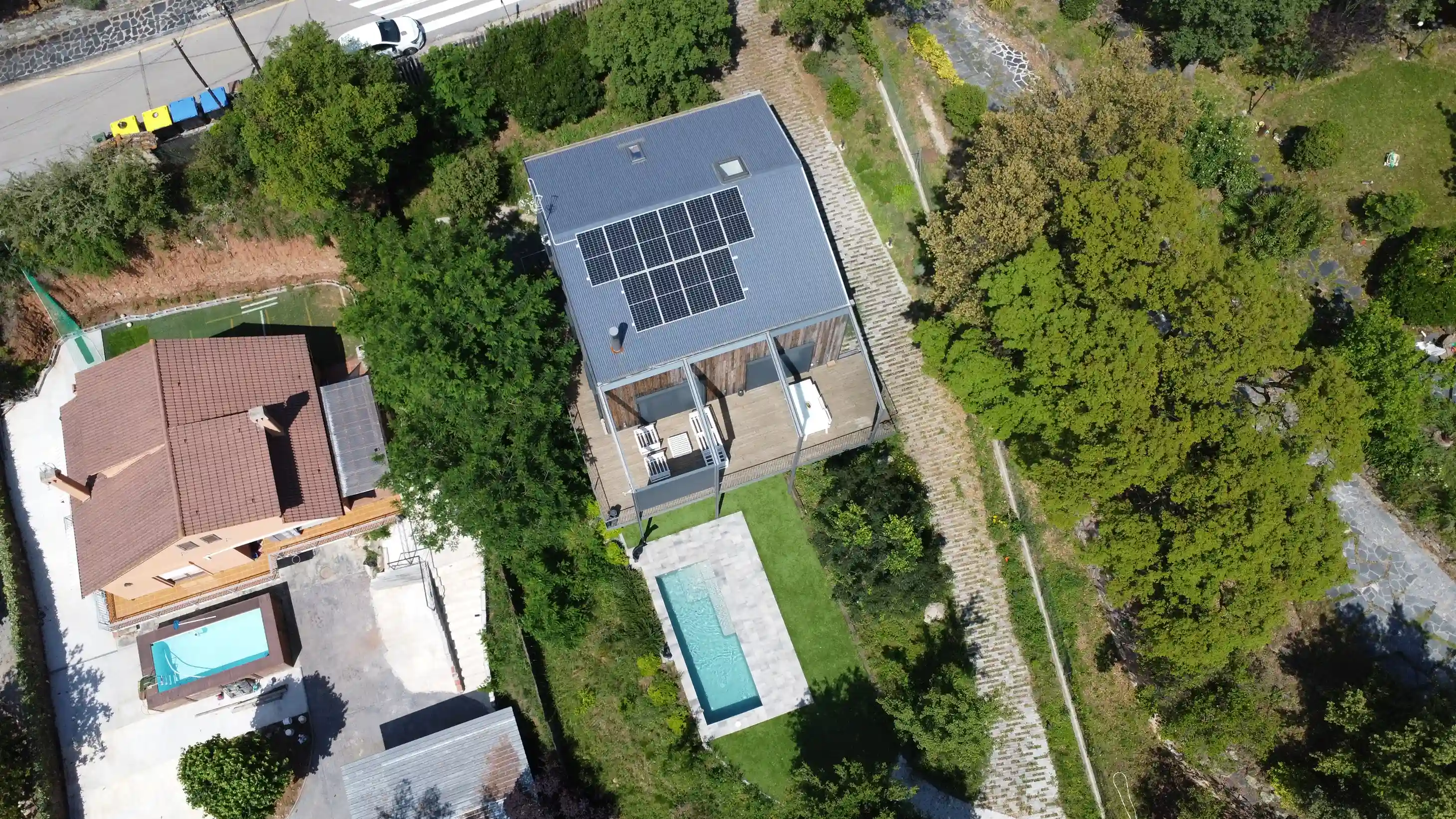 15kW solar panel system installed on a terracotta
