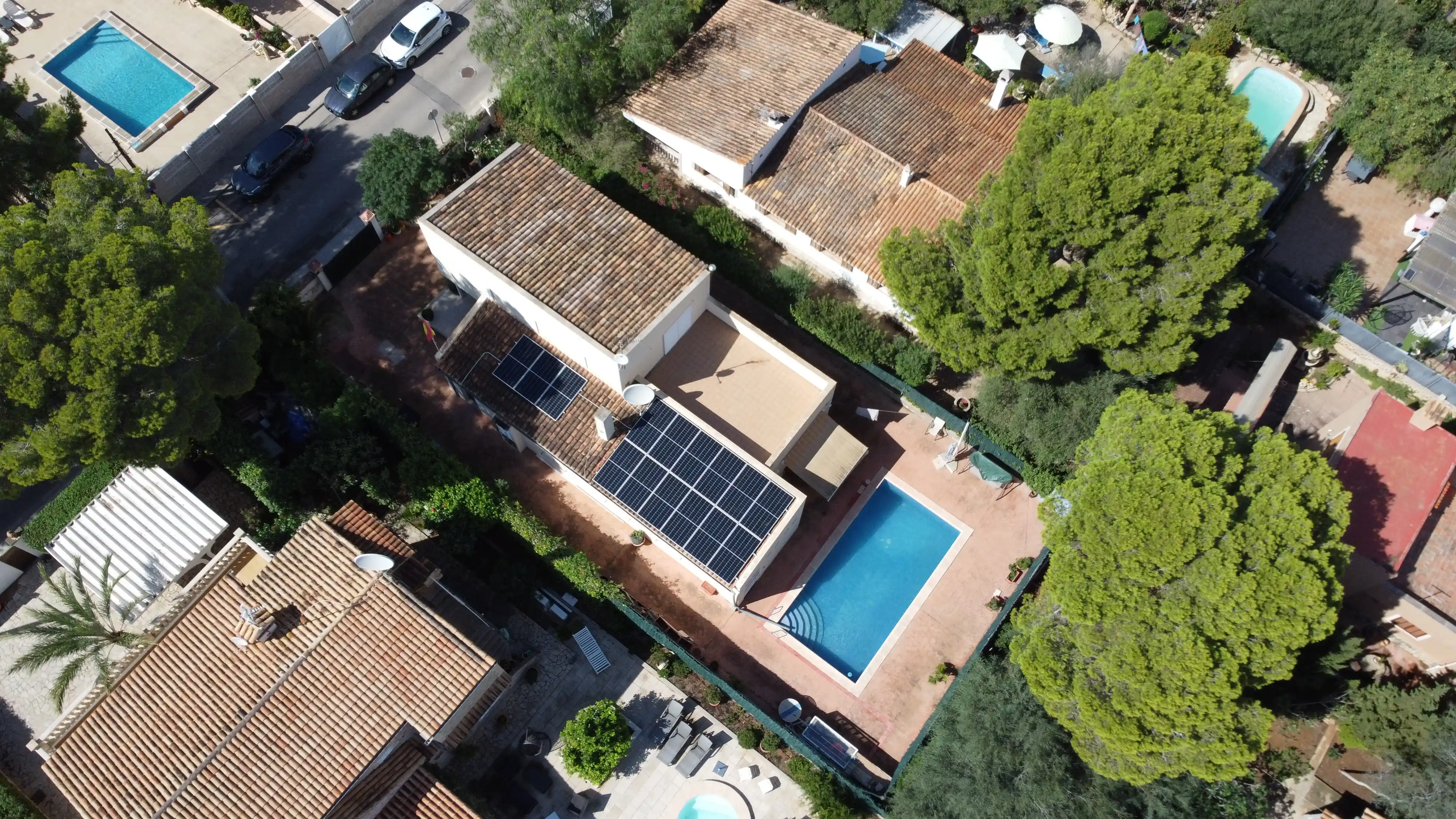 Instalación de placas solares en El Toro - Mallorca