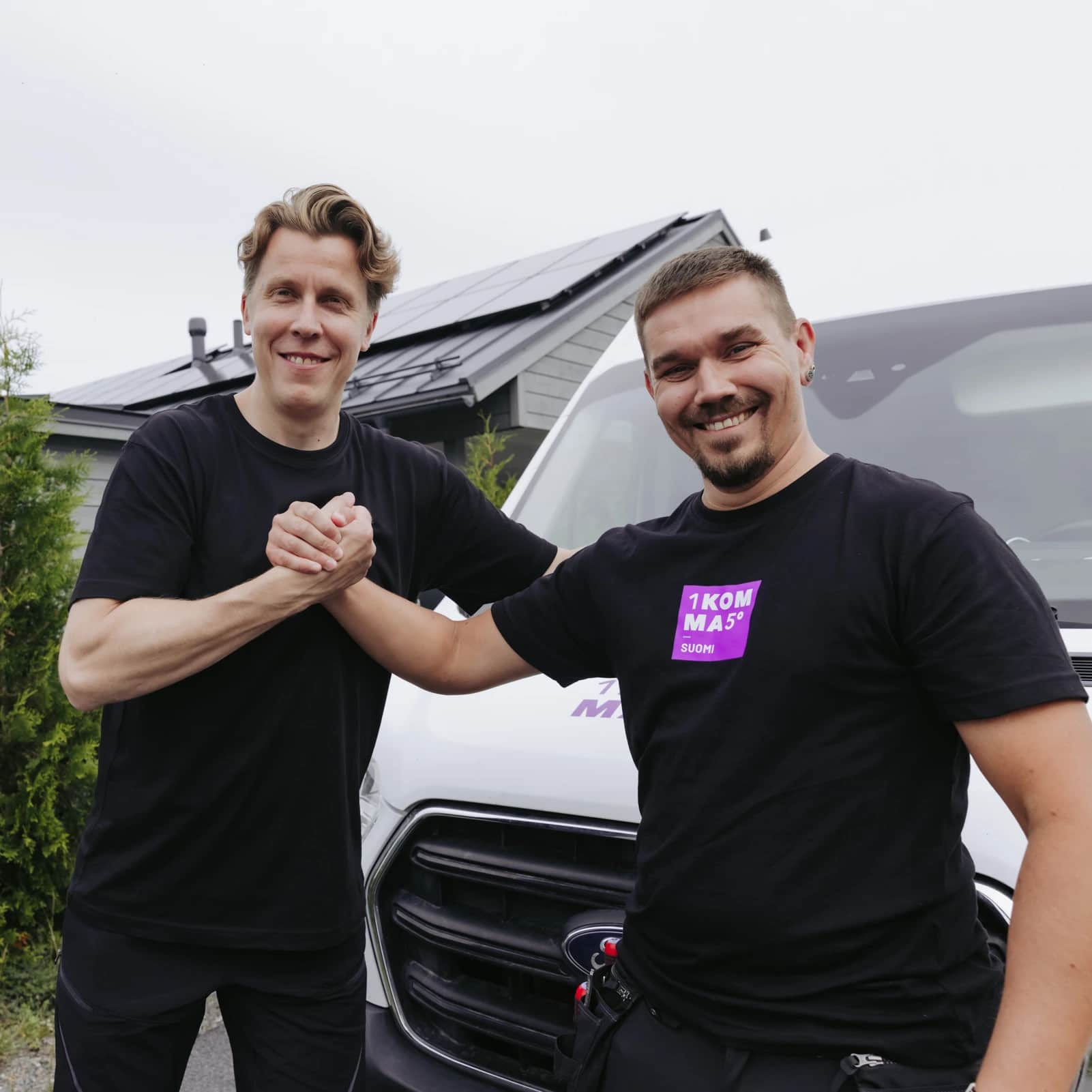 Kaksi 1KOMMA5° Suomen työntekijää