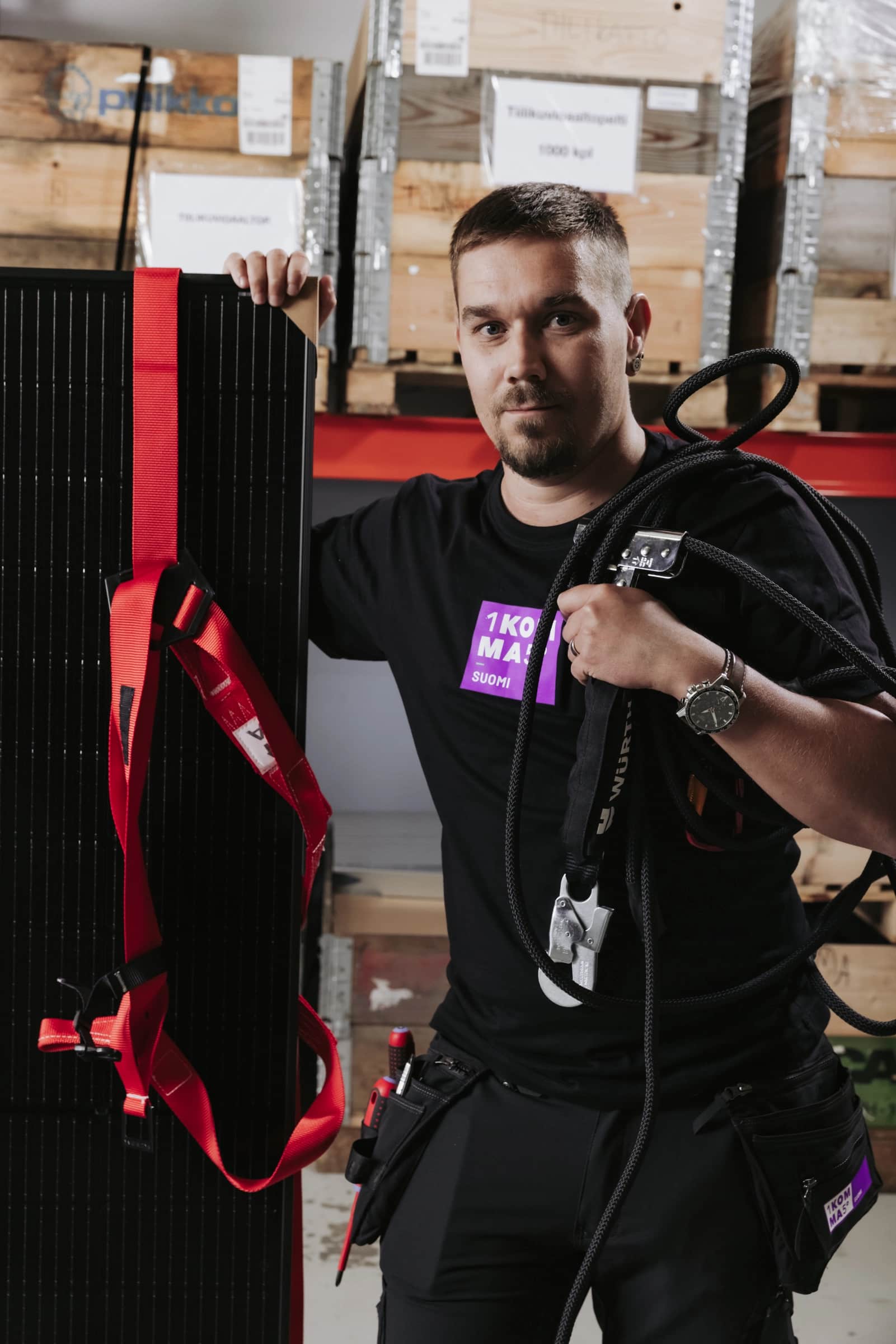 Modern House with solcellssystemet