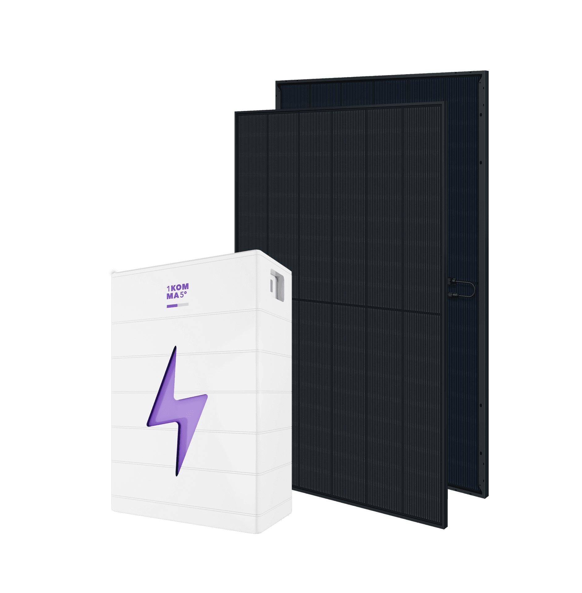 1KOMMA5°-aurinkopaneelit ja akusto