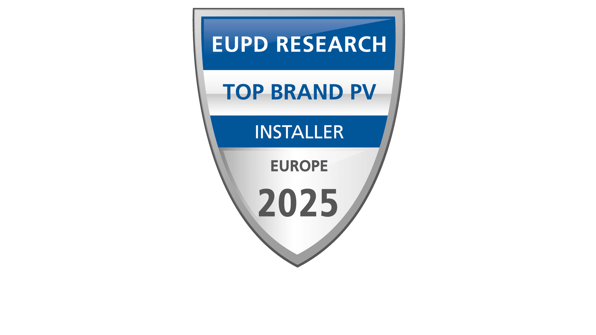 Certifikat EUPD Research TOP Brand PV-installatör 2025