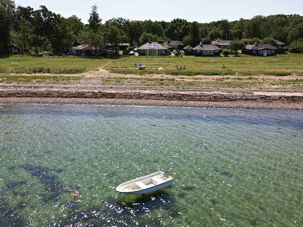 Nærbillede af solceller på hustag