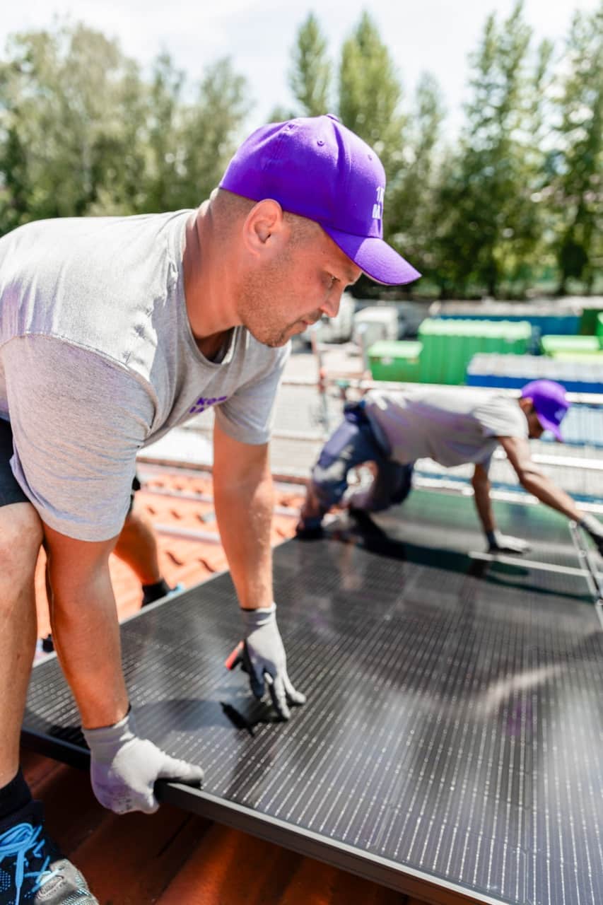 Installation af solceller