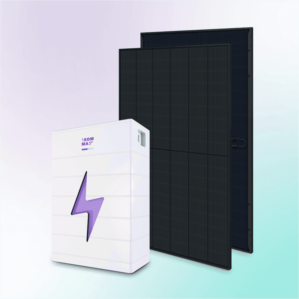 1KOMMA5° Stromspeicher mit PV Modul