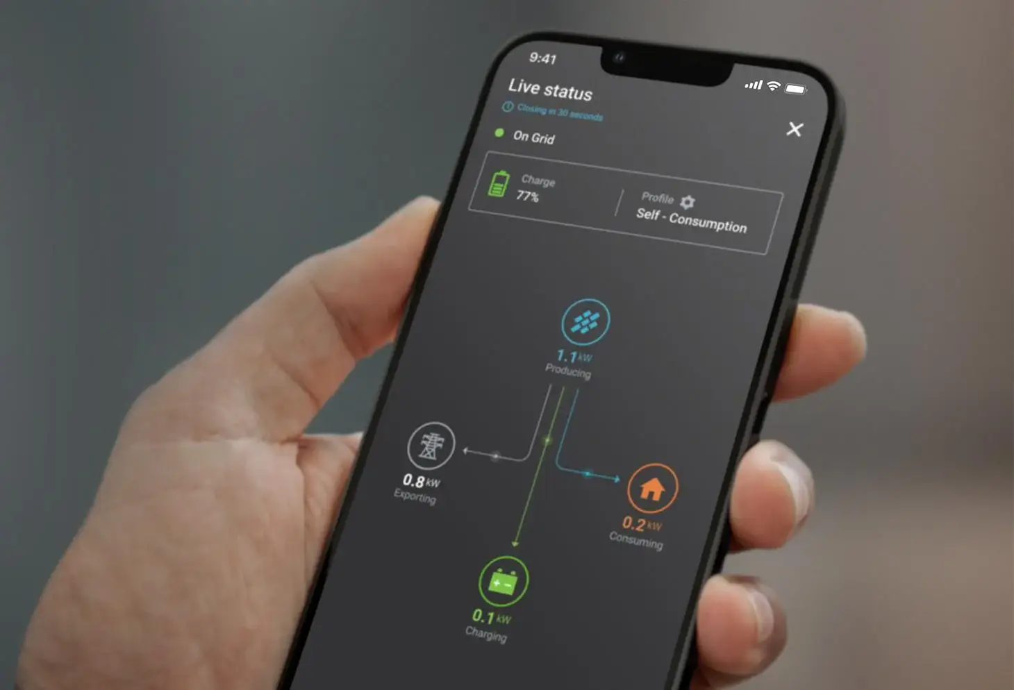 solar monitoring app