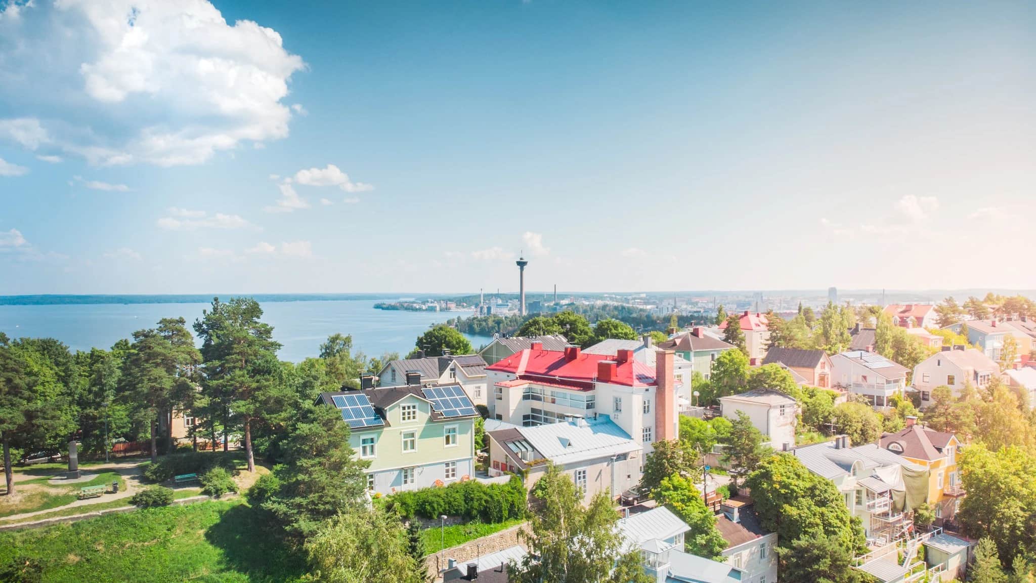 Tampere Pispala ilmakuva