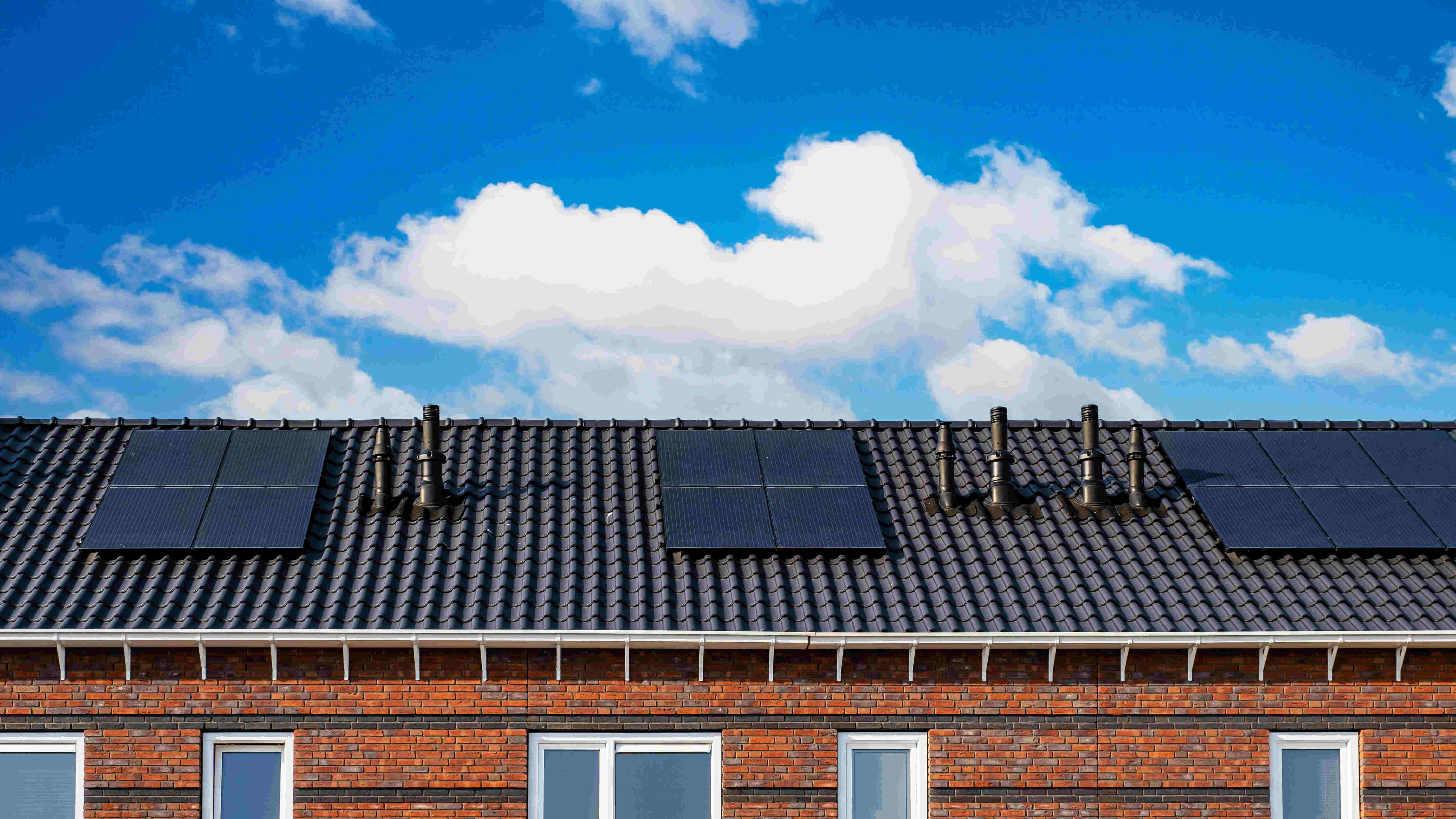 roof with solar panels